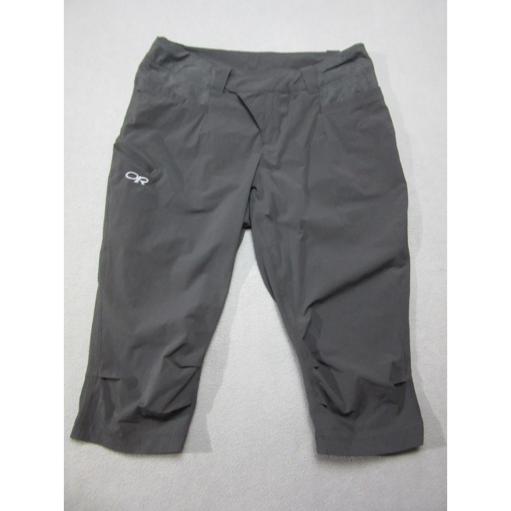 Outdoor Research Pants Women 8 Gray Ferrosi Knickers Hiking Capri Outdoor